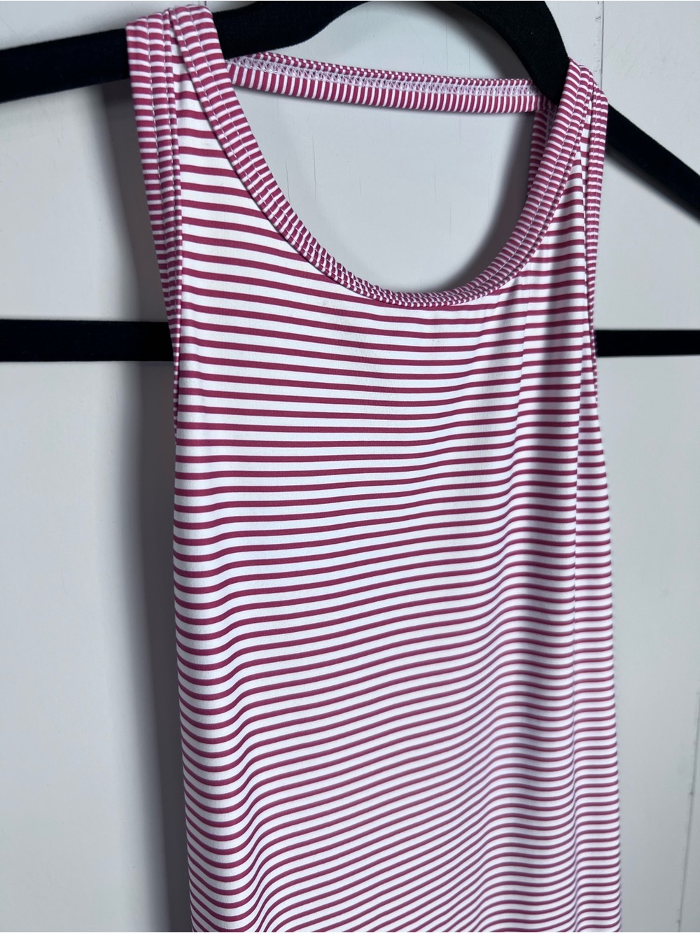 Vince Camuto Swim Dress Low Cut Back Red White Stripes Size Small - Picture 3 of 15